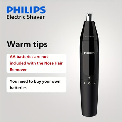 Philips Nose Trimmer Series 1000 NT1620 AA Battery Model (Batteries Not Included) Full Body Washable Automatic Shaver