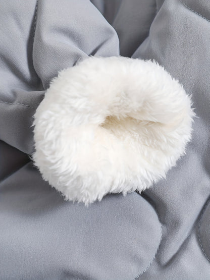 Infant Hooded Thick Romper Long Sleeve Zipper Thermal Jumpsuit, Babies & Kids Coat