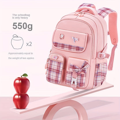 Bow Tie Lady Pink INS Backpacks for Girls Backpack School Bookbag for Teenage Cute Book Bag, Buy Backpack