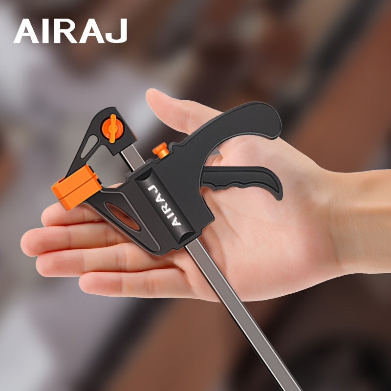 2/5pcs AIRAJ 10.16 Cm Woodworking Clips F Clamp Clip Hard Grip Quick Ratchet Release DIY Carpentry Hand Vise Tools
