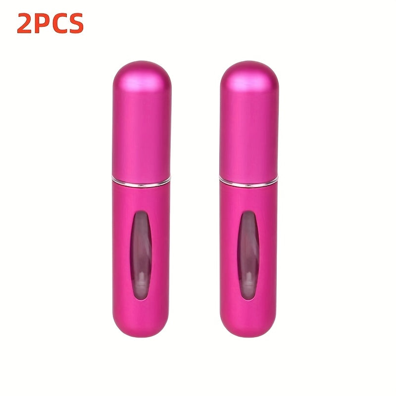 For Mini Portable Refillable Perfume Atomizer - Aluminum Mist Spray Bottle for Travel, Multi-Color Options, Fragrance-Free (Bubble-Free), Refillable Perfume Bottle|Compact Design|Aluminum Atomizer, Perfume Bottl