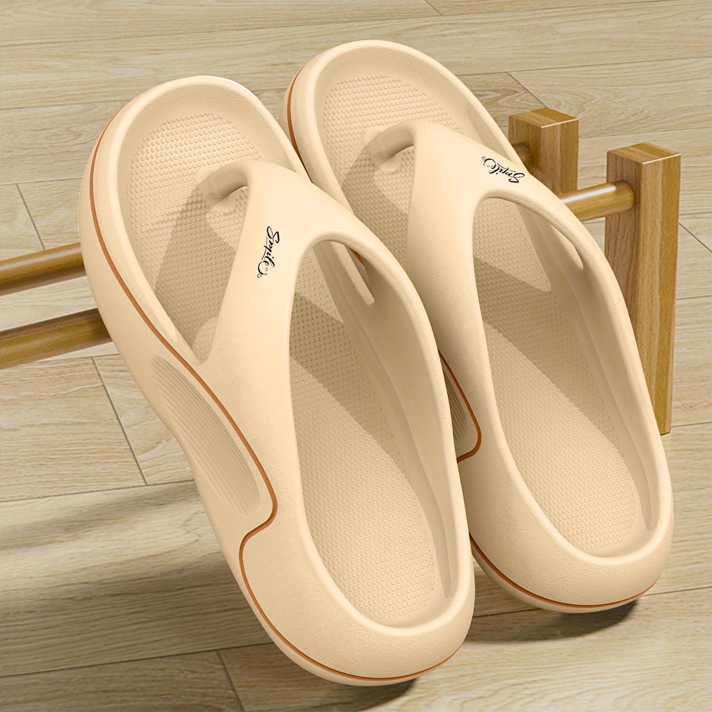 Non-Slip Slip-On Slippers - Heavy-Duty Cushioned EVA Indoor/Outdoor House Shoes, Anti-Slip Sole for Bathroom, Pool, Gym, Patio - Lightweight & Easy-Clean Unisex Adult Slippers (Black) - Ideal for Home, Hotel, Spa Use