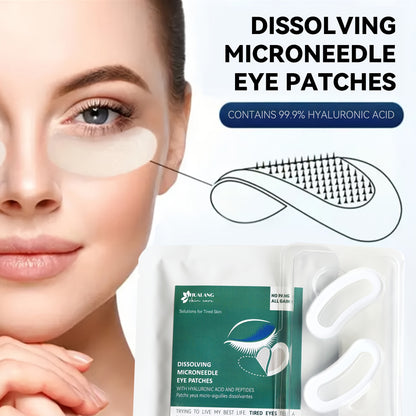 Hyaluronic Acid Soluble Dissolving 0.28mm Microneedle Under Eye Patches