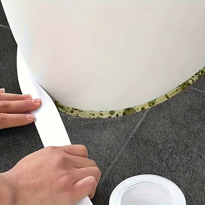 1 Roll 9.0meter Super Adhesive Waterproof Self-Sealing Strip - Heavy Duty, No Tools Needed, Suitable for Bathroom, Kitchen, Sink, Shower, Bathtub, Appliances - Leakproof & Dustproof - Ideal for DIY and Home Renovation, Clean