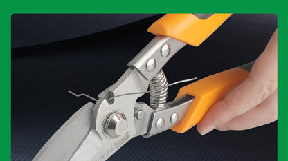 Professional Industrial Shears, JRF Stainless Steel Scissors, Tin Snips For Metal Sheet & PVC Pipe Cutting