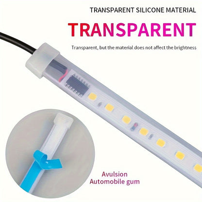 2pcs Door edge light strip, atmospheric light strip, pickup truck welcome decoration light, ambient light, LED flow light