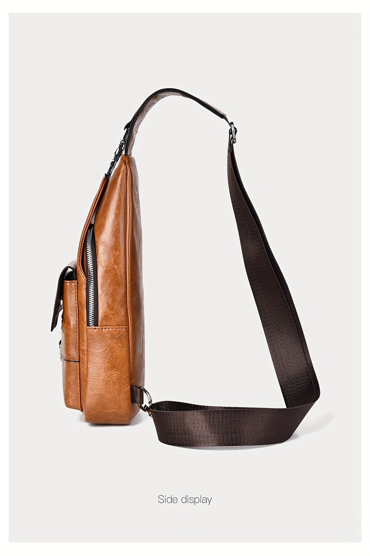 New and Wear-Resistant Men's Crossbody Bag, Handbag, Shoulder Bag, Chest Bag, Made of Wear-Resistant Fabric, with Large Capacity, Convenient to Carry, Suitable for Daily Work, Leisure, and Travel, Available in Multiple Colors