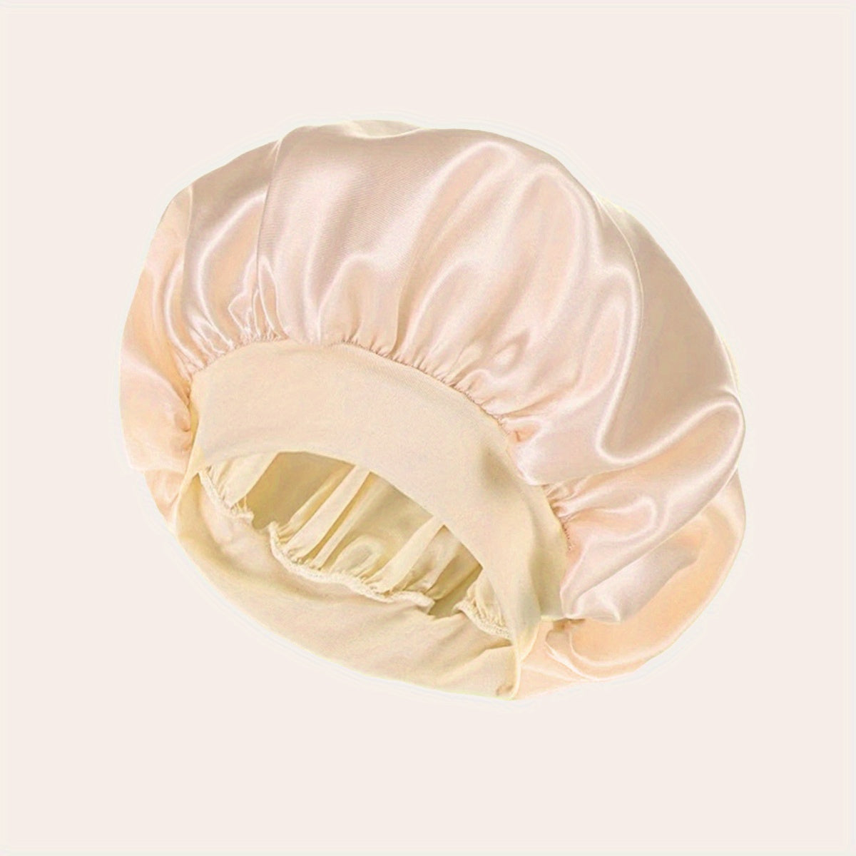 Women'S Satin Bonnet 2023, Elastic Band Hair Hat for Curling and Straight Hair, Wide Brim Sleep Cap, Bath Cap, Dry Hair Cover, 100% Polyester, Oil-Free, Comfortable Fit