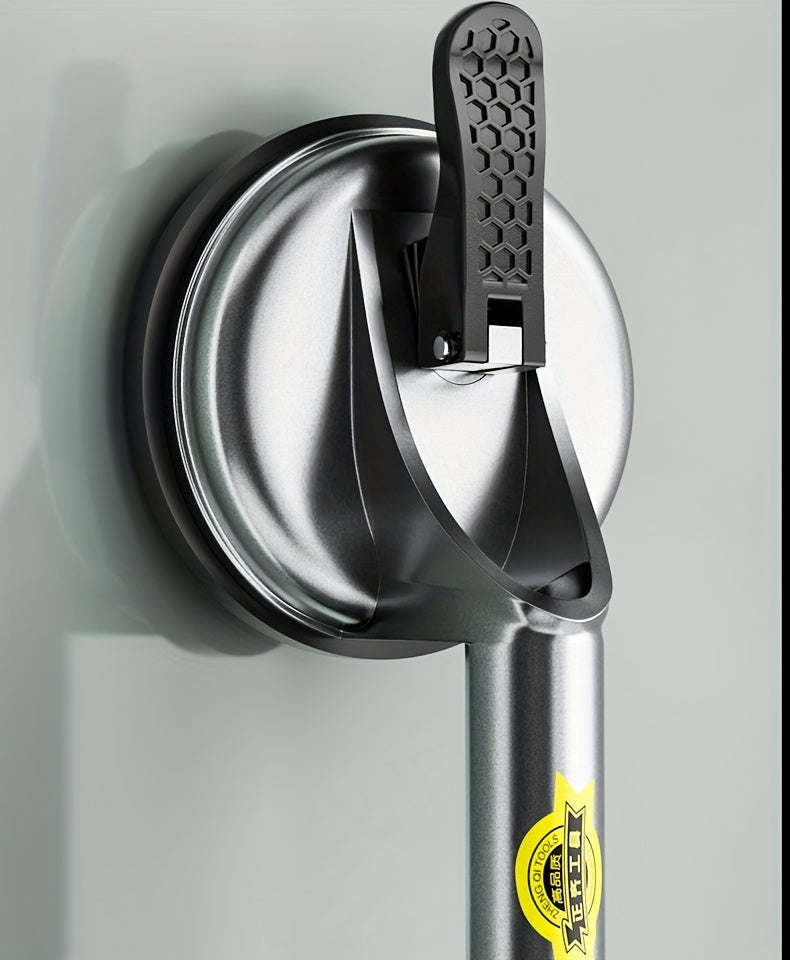 ZHENGQI Heavy Duty Vacuum Suction Cup Pad - Ergonomic Rubber Handle for Granite, Tile, Glass & More - Rust-Resistant, Strong Load-Bearing Capacity, Ideal for Home & Outdoor Use, Construction Suction Pad|Ergonomic Grip|Sleek S