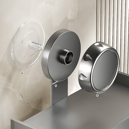 1pc Household Toilet Paper Holder with Storage Box, Suction Cup Wall-Mounted Bathroom Tissue Rack – No Drilling Required. Includes Phone Stand for Convenient Use in the Home or Shower Room, Toilet Tissue Holder for Bathroom