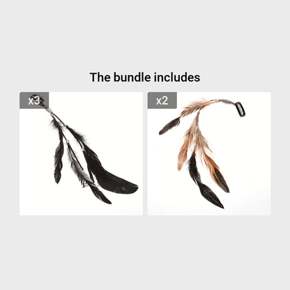 1pc Faux Feather With A Snap Clip Boho Style Feather Tassel Hair Extension Hair Clip For Women Daily Use