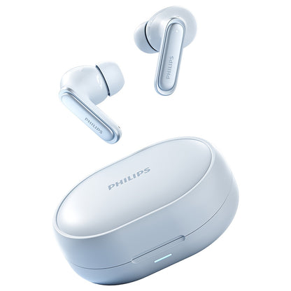 2025 for philips Wireless Noise Cancelling Headphones with 400mAh Battery, Double-Click Left Ear to Switch Mode, Lightweight & Portable, USB-C Charging, Condenser Microphone, Semi-Open Back Design, Ideal Gift for Gamers & Mus