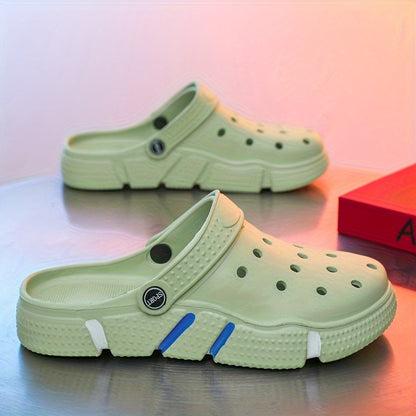 Unisex Clogs, Garden Shoes, Lightweight Non Slip Slides Slippers, Casual Hollow Out Beach Sandals, adult's footwear