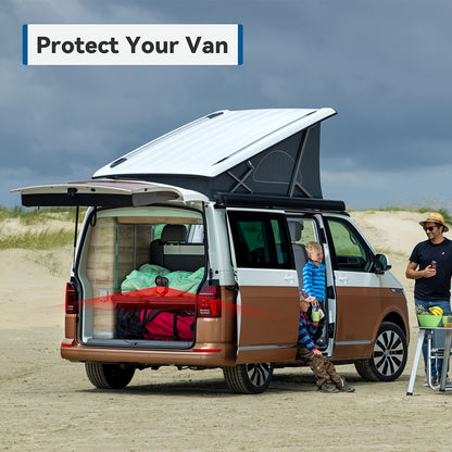 Motion sensor alarm with remote control, 125dB anti-theft alarm system, suitable for home, RV, garage, office, apartment, car