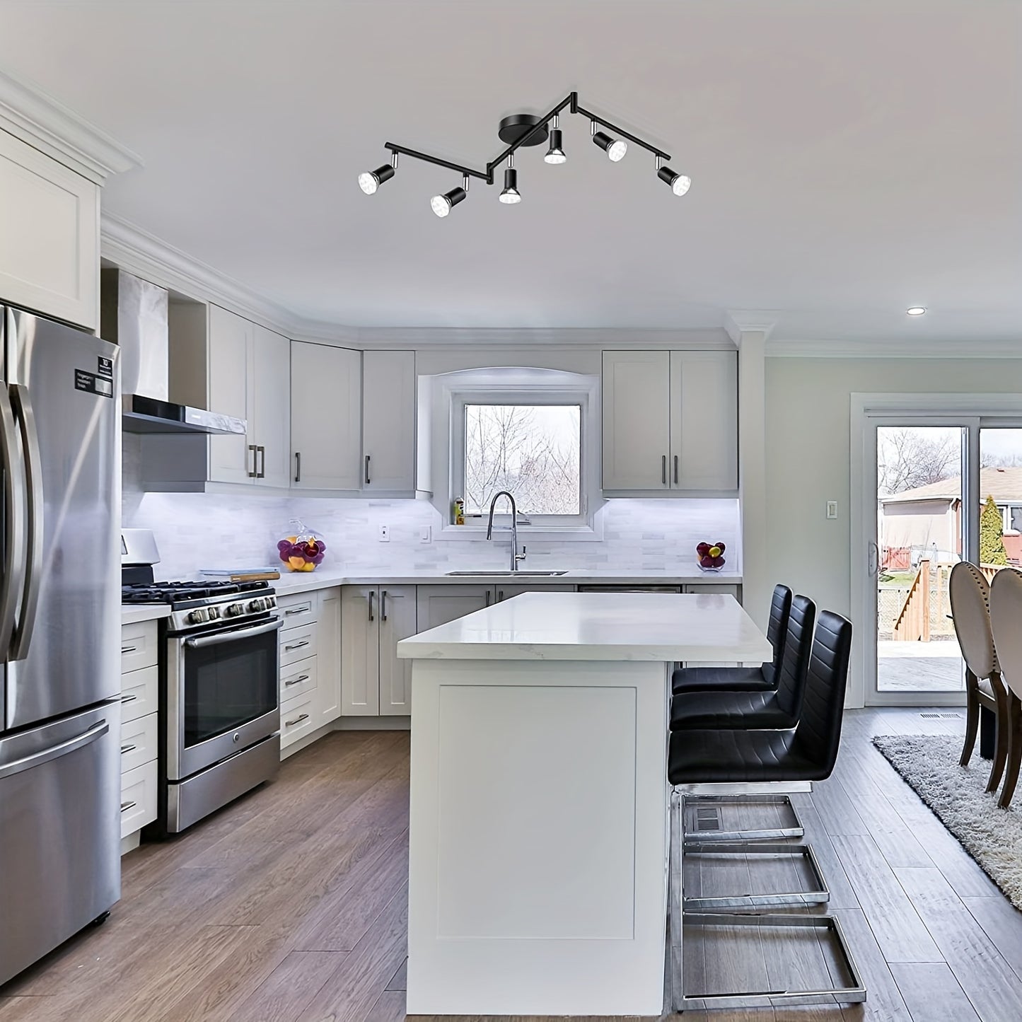 Kit de Iluminação LED 6 Luzes Preto