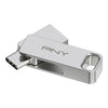 PNY PFDI64GDULINKTYCG Silver Steel 64GB USB Memory