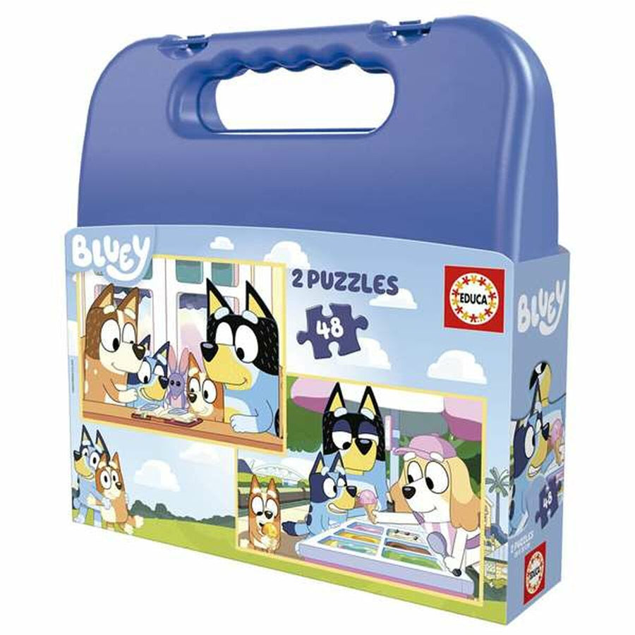 Set de 2 Puzzles Educa Bluey 48 Peças