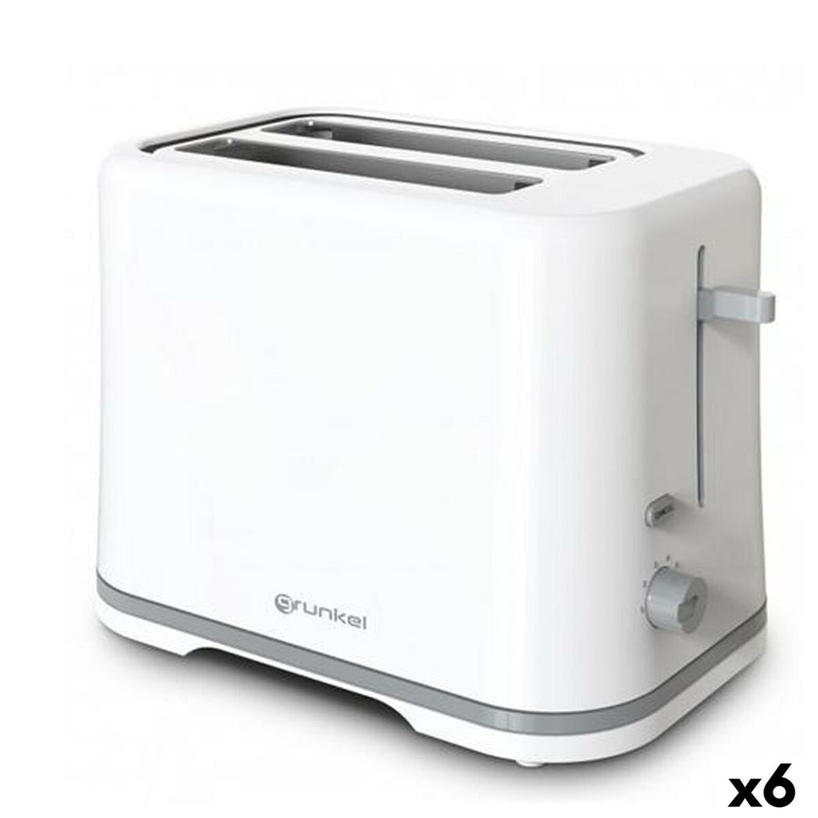 Grunkel White Toaster 870 W 6 Units